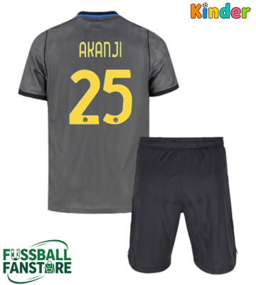 Inter Milan Manuel Akanji #25 Replik 3rd trikot Kinder 2026-27 Kurzarm (+ Kurze Hosen)